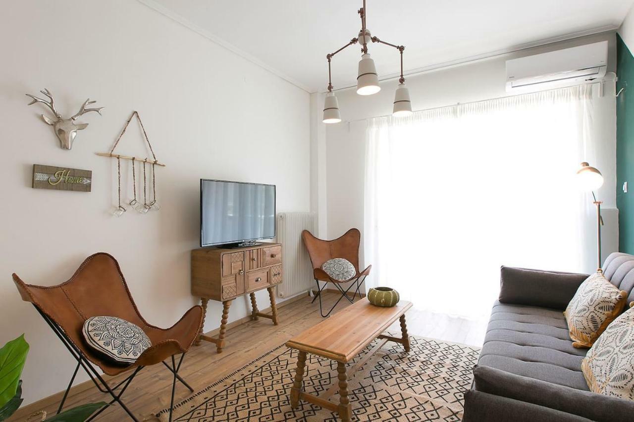 Boho Chic Apartment, Agia Sofia District #Feelslikehome Солун Екстериор снимка